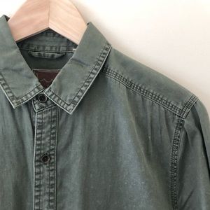Army Green button down with front pockets